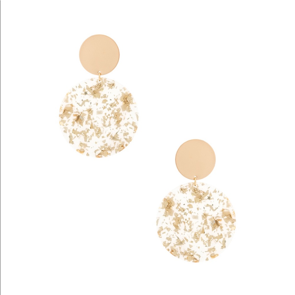 Ettika Double Circle Drop Earrings